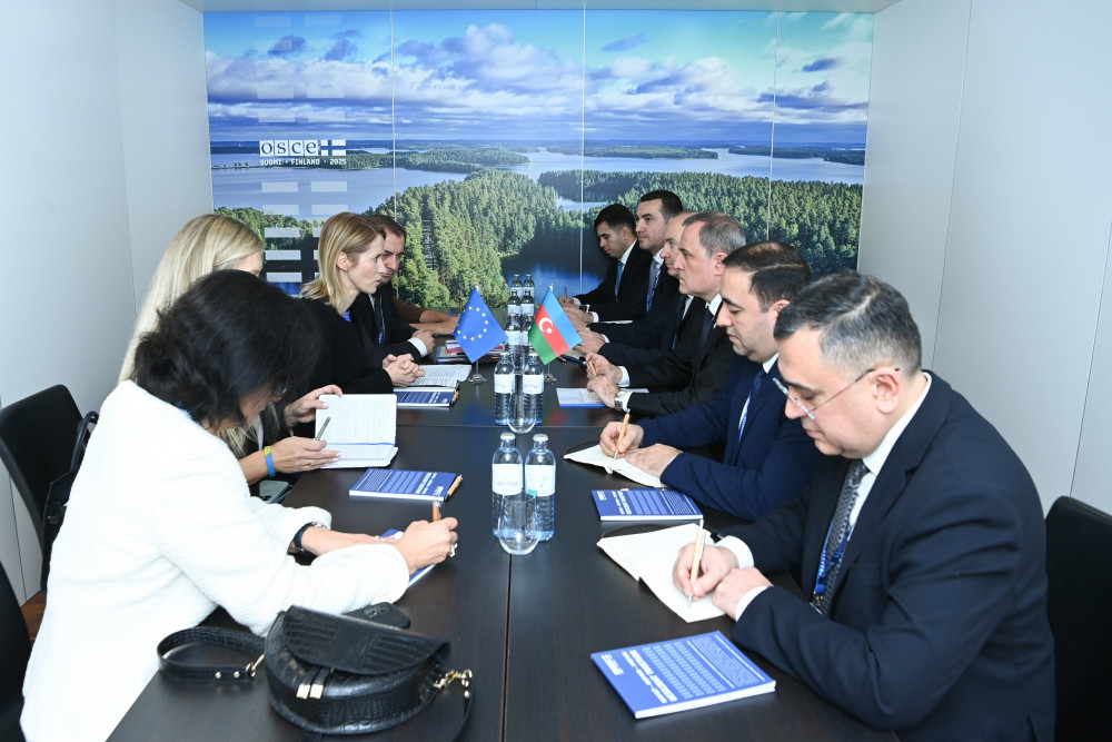 Ceyhun Bayramov Kaya Kallas ilə görüşüb<font color=red> - FOTOLAR</font>