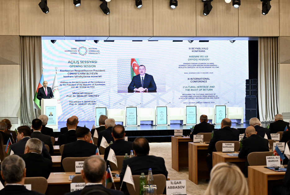 Bakıda “Mədəni irs və qayıdış hüququ” mövzusunda beynəlxalq konfrans keçirilir<font color=red> - FOTOLAR</font>