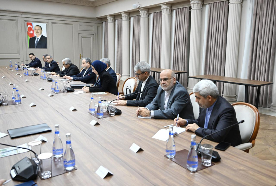 Baş nazirin müavini Şahin Mustafayev İranın xarici işlər naziri ilə görüşüb<font color=red> - FOTOLAR</font>