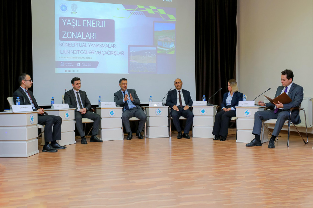 Naxçıvanda “Yaşıl Enerji Zonaları: konseptual yanaşmalar, ilkin nəticələr və çağırışlar” mövzusunda tədbir keçirilib<font color=red> - FOTOLAR</font>