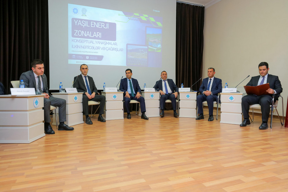Naxçıvanda “Yaşıl Enerji Zonaları: konseptual yanaşmalar, ilkin nəticələr və çağırışlar” mövzusunda tədbir keçirilib<font color=red> - FOTOLAR</font>