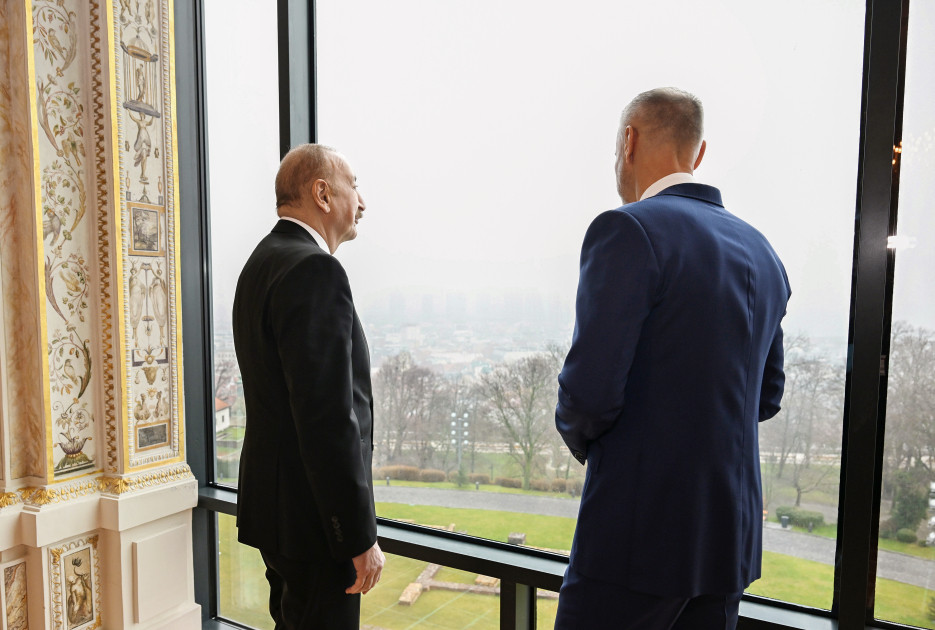 Prezident İlham Əliyevin Slovakiya Milli Şurasının sədri ilə təkbətək və geniş tərkibdə görüşləri olub <font color='red'> - YENİLƏNİB</font><font color=red> - FOTOLAR</font>