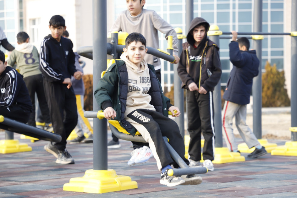 Babək rayonunda açıq hava idman qurğuları istifadəyə verilib<font color=red> - FOTOLAR</font>