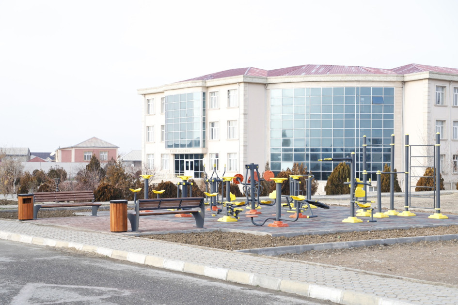 Babək rayonunda açıq hava idman qurğuları istifadəyə verilib<font color=red> - FOTOLAR</font>