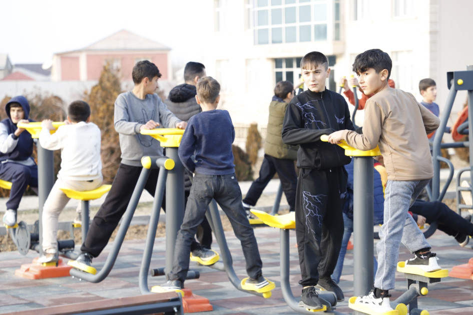 Babək rayonunda açıq hava idman qurğuları istifadəyə verilib<font color=red> - FOTOLAR</font>