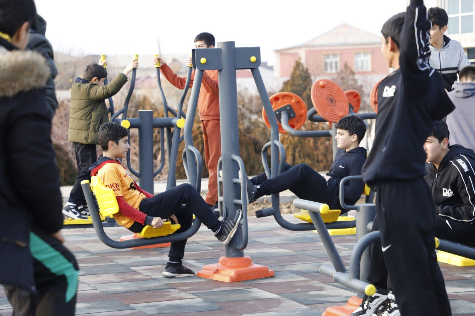 Babək rayonunda açıq hava idman qurğuları istifadəyə verilib<font color=red> - FOTOLAR</font>