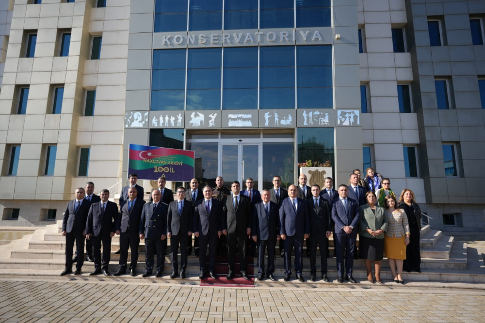 Naxçıvan Muxtar Respublikası Dövlət Arxivinin 100 illik yubileyinə həsr olunmuş tədbir keçirilib<font color=red> - FOTOLAR</font>