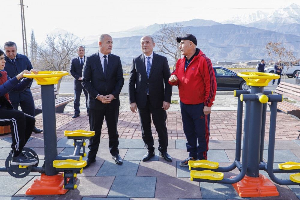 Ordubad şəhərində açıq hava idman qurğuları istifadəyə verilib<font color=red> - FOTOLAR</font>