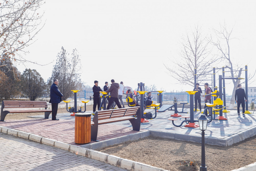 Ordubad şəhərində açıq hava idman qurğuları istifadəyə verilib<font color=red> - FOTOLAR</font>