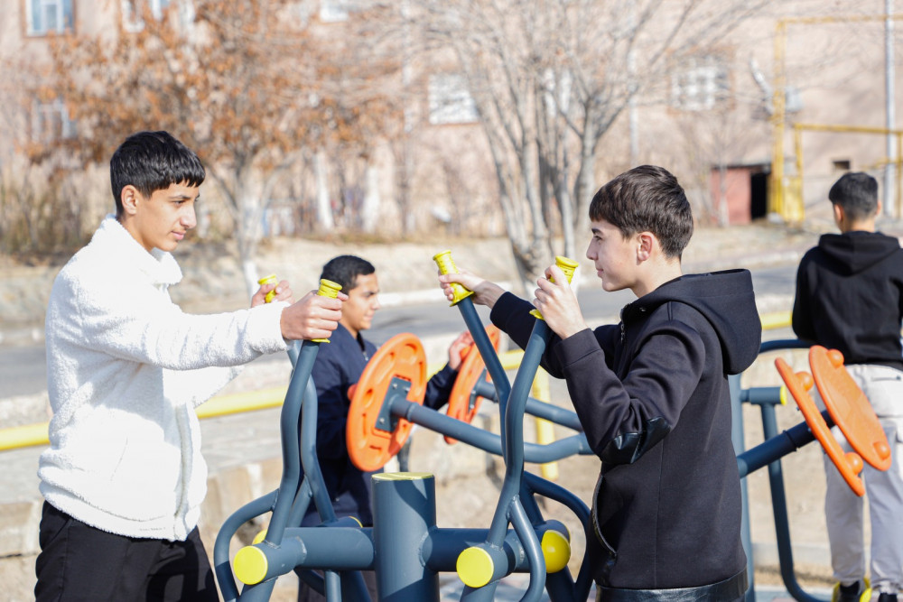 Ordubad şəhərində açıq hava idman qurğuları istifadəyə verilib<font color=red> - FOTOLAR</font>