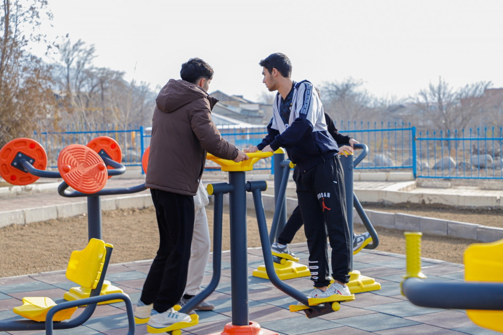 Ordubad şəhərində açıq hava idman qurğuları istifadəyə verilib<font color=red> - FOTOLAR</font>