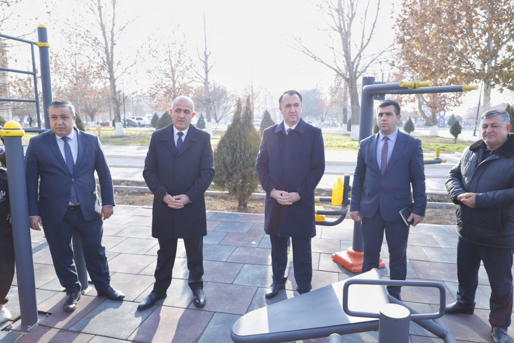 Şərur şəhərində açıq hava idman qurğuları istifadəyə verilib<font color=red> - FOTOLAR</font>