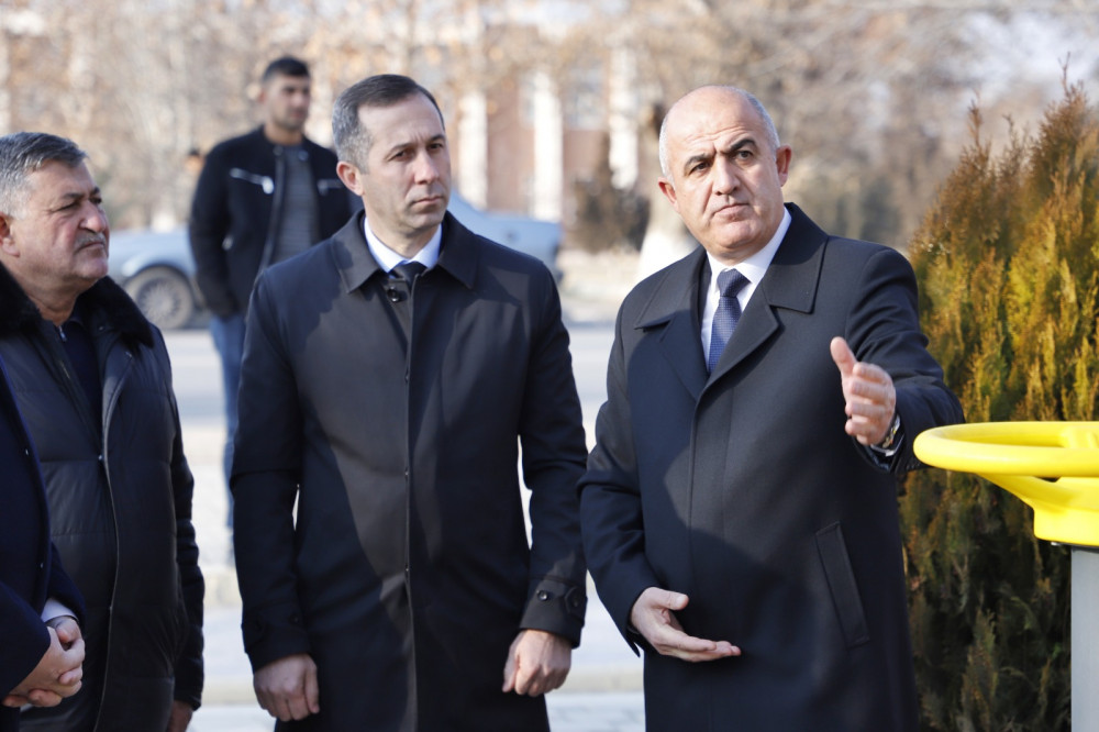 Şərur şəhərində açıq hava idman qurğuları istifadəyə verilib<font color=red> - FOTOLAR</font>