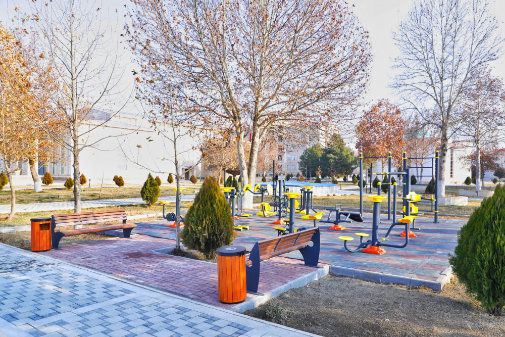 Şərur şəhərində açıq hava idman qurğuları istifadəyə verilib<font color=red> - FOTOLAR</font>