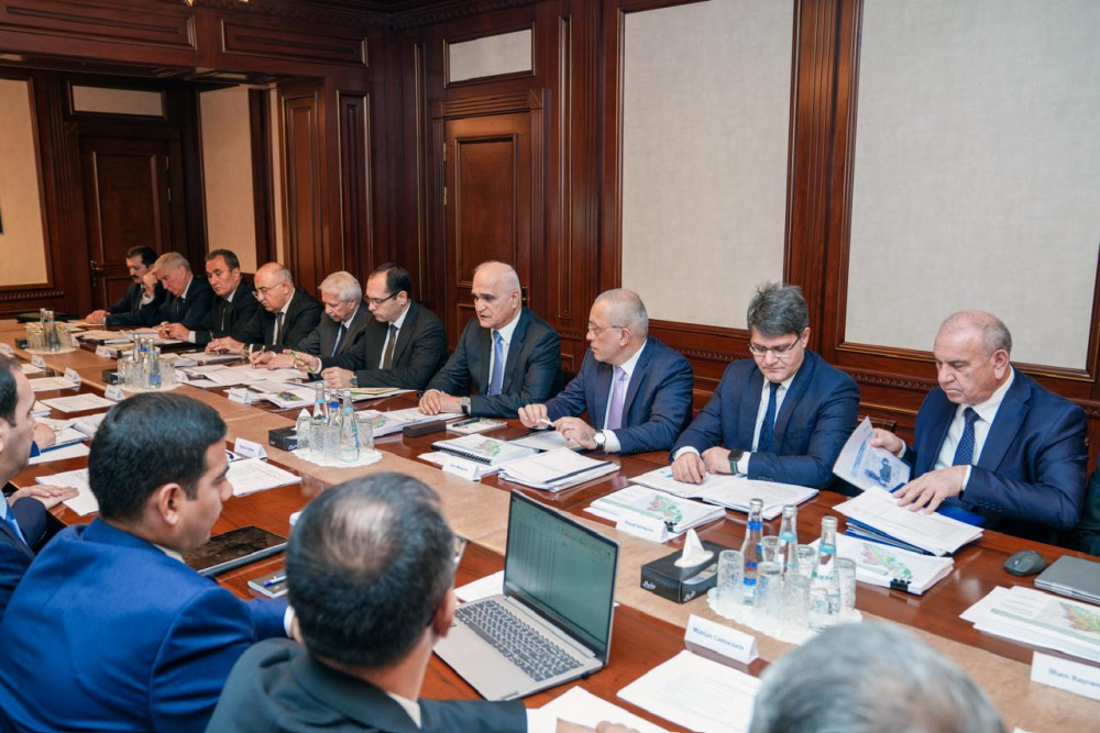 Naxçıvanda su ehtiyatlarından səmərəli istifadənin təmin edilməsinə dair Komissiyanın iclası keçirilib<font color=red> - FOTOLAR</font>
