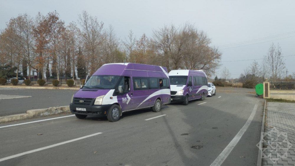 Böyük Qayıdış: Ağdərə rayonuna növbəti köç karvanı yola düşüb<font color=red> - FOTOLAR</font>