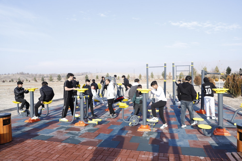 Kəngərli rayon Qıvraq qəsəbəsində açıq hava idman qurğuları istifadəyə verilib<font color=red> - FOTOLAR</font>