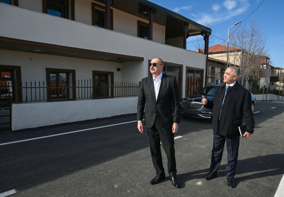 Prezident İlham Əliyev Xankəndinin Kərkicahan qəsəbəsində olub<font color=red> - FOTOLAR</font>