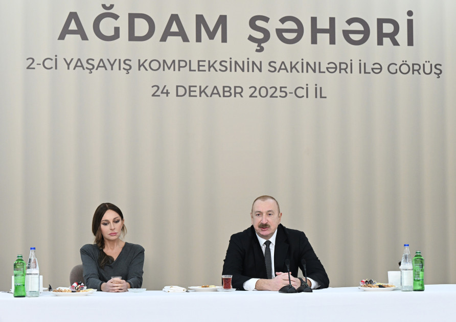 Prezident İlham Əliyev Ağdamda 2-ci yaşayış kompleksinin açılışında iştirak edib və buraya köçən sakinlərlə görüşüb<font color='red'> - YENİLƏNİB</font><font color=red> - FOTOLAR</font>