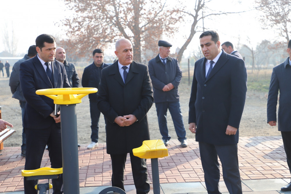 Sədərək rayon Sədərək kəndində açıq hava idman qurğuları istifadəyə verilib<font color=red> - FOTOLAR</font>