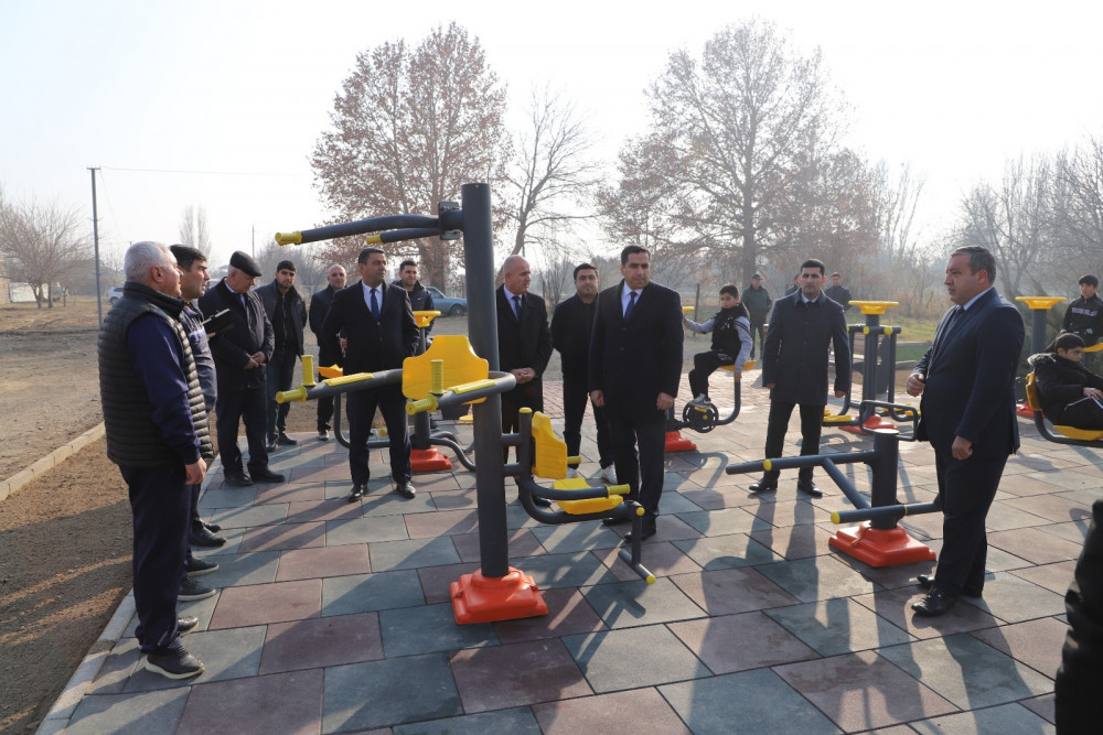 Sədərək rayon Sədərək kəndində açıq hava idman qurğuları istifadəyə verilib<font color=red> - FOTOLAR</font>