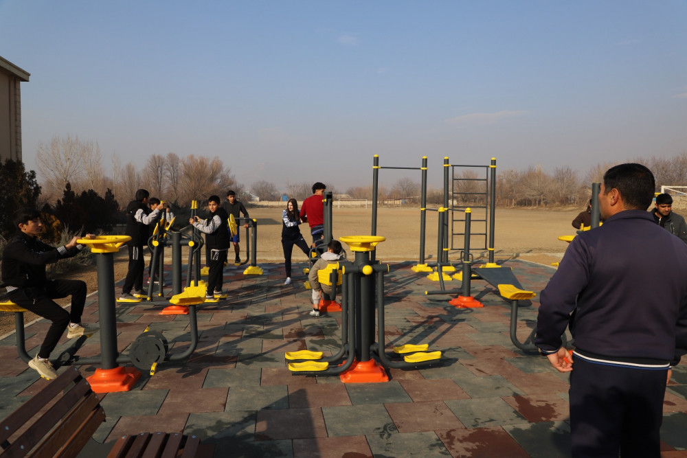 Sədərək rayon Sədərək kəndində açıq hava idman qurğuları istifadəyə verilib<font color=red> - FOTOLAR</font>