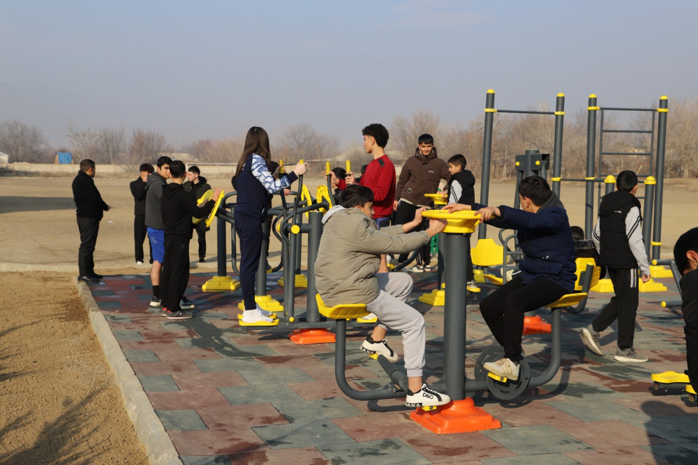 Sədərək rayon Sədərək kəndində açıq hava idman qurğuları istifadəyə verilib<font color=red> - FOTOLAR</font>