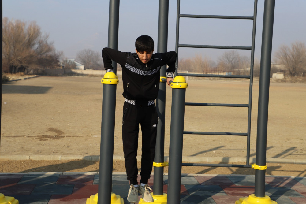 Sədərək rayon Sədərək kəndində açıq hava idman qurğuları istifadəyə verilib<font color=red> - FOTOLAR</font>