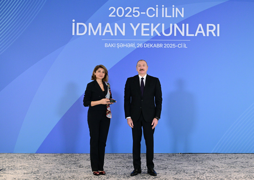 Prezident İlham Əliyev 2025-ci ilin idman yekunlarına həsr olunan mərasimdə iştirak edib<font color='red'> - YENİLƏNİB</font><font color=red> - FOTOLAR</font>