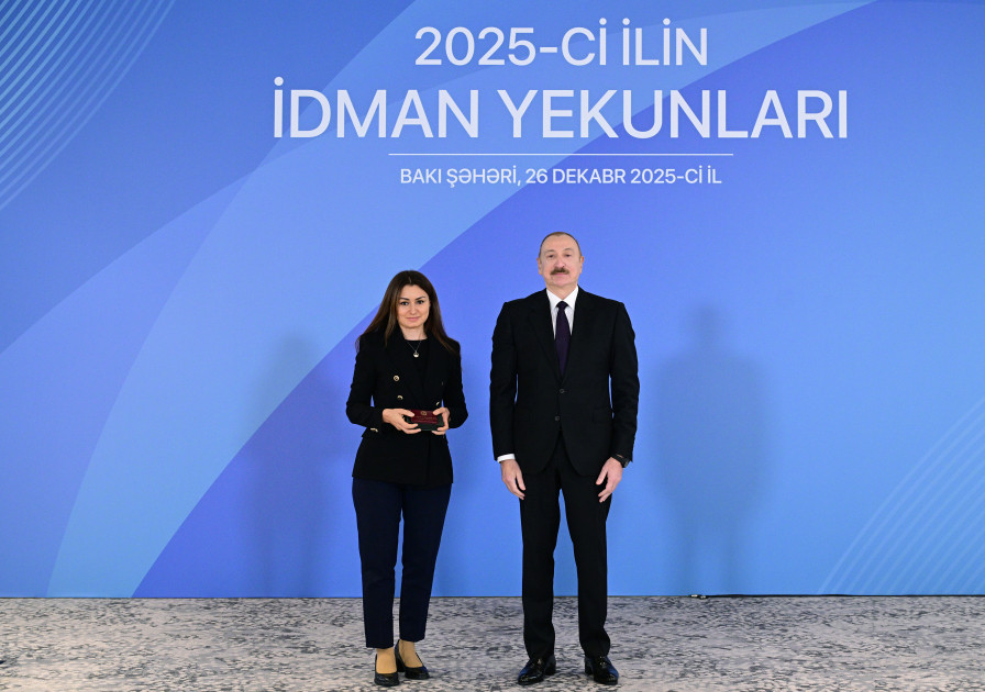 Prezident İlham Əliyev 2025-ci ilin idman yekunlarına həsr olunan mərasimdə iştirak edib<font color='red'> - YENİLƏNİB</font><font color=red> - FOTOLAR</font>