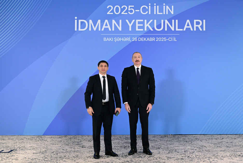 Prezident İlham Əliyev 2025-ci ilin idman yekunlarına həsr olunan mərasimdə iştirak edib<font color='red'> - YENİLƏNİB</font><font color=red> - FOTOLAR</font>