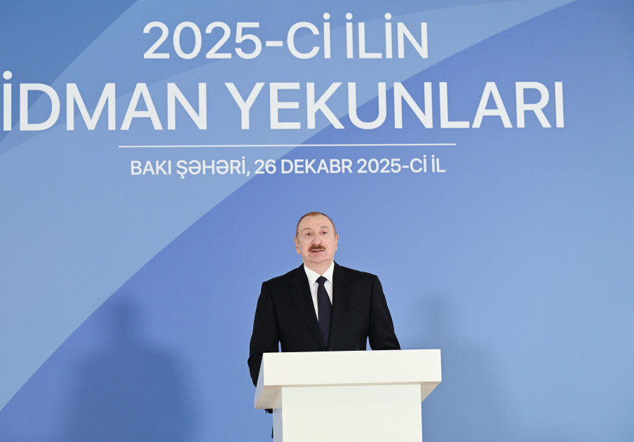 Prezident İlham Əliyev 2025-ci ilin idman yekunlarına həsr olunan mərasimdə iştirak edib<font color='red'> - YENİLƏNİB</font><font color=red> - FOTOLAR</font>