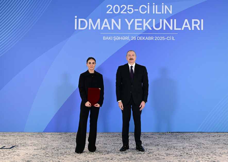 Prezident İlham Əliyev 2025-ci ilin idman yekunlarına həsr olunan mərasimdə iştirak edib<font color='red'> - YENİLƏNİB</font><font color=red> - FOTOLAR</font>