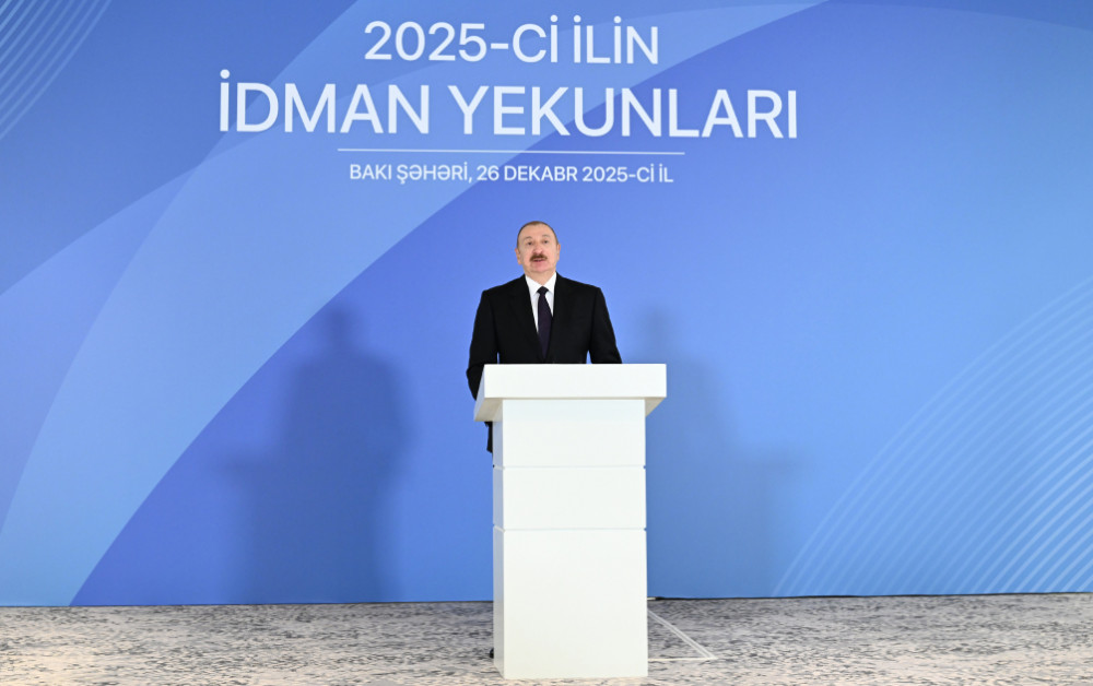 Prezident İlham Əliyev 2025-ci ilin idman yekunlarına həsr olunan mərasimdə iştirak edib<font color='red'> - YENİLƏNİB</font><font color=red> - FOTOLAR</font>