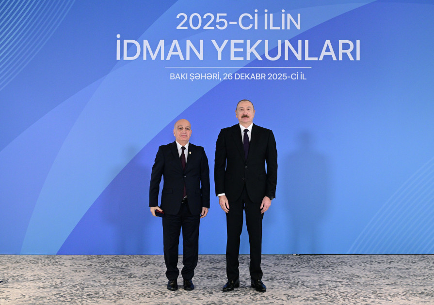 Prezident İlham Əliyev 2025-ci ilin idman yekunlarına həsr olunan mərasimdə iştirak edib<font color='red'> - YENİLƏNİB</font><font color=red> - FOTOLAR</font>