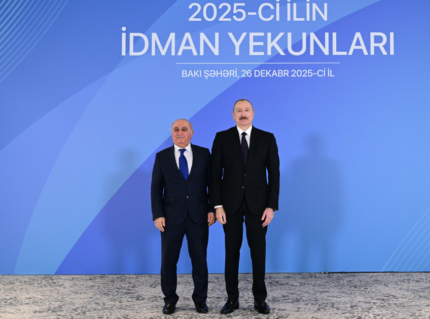 Prezident İlham Əliyev 2025-ci ilin idman yekunlarına həsr olunan mərasimdə iştirak edib<font color='red'> - YENİLƏNİB</font><font color=red> - FOTOLAR</font>
