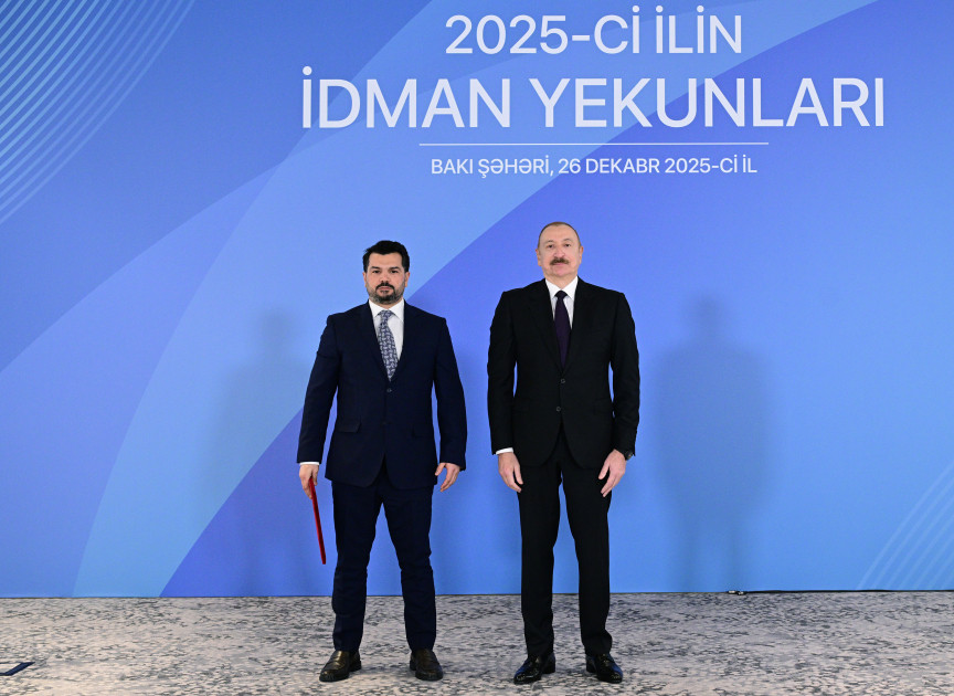 Prezident İlham Əliyev 2025-ci ilin idman yekunlarına həsr olunan mərasimdə iştirak edib<font color='red'> - YENİLƏNİB</font><font color=red> - FOTOLAR</font>