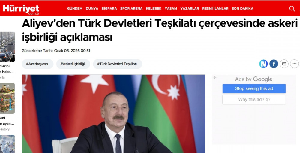 Türkiyə mediası Prezident İlham Əliyevin yerli telekanallara müsahibəsinə geniş yer ayırıb<font color=red> - FOTOLAR</font>
