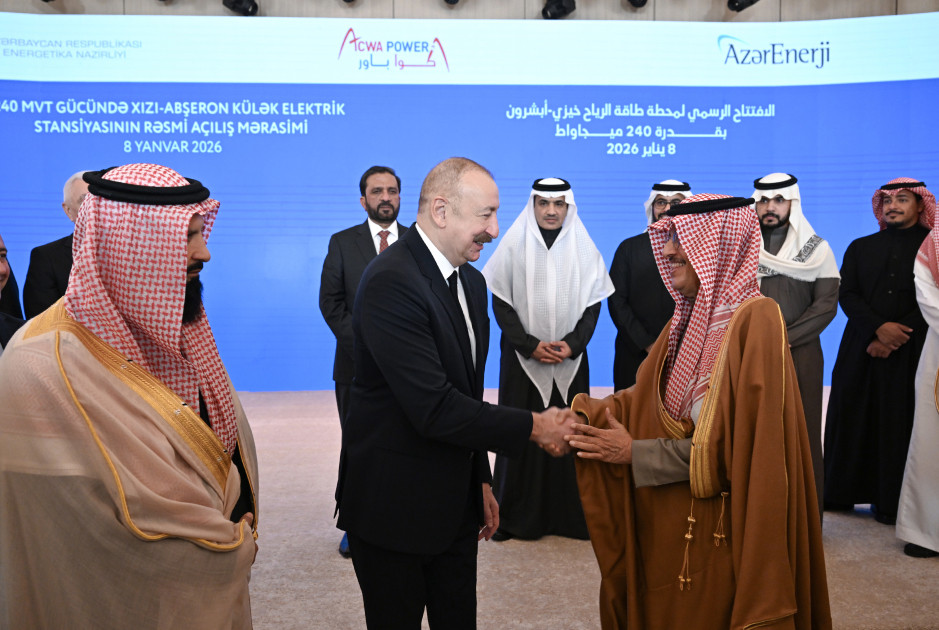 Bakıda “Xızı-Abşeron” Külək Elektrik Stansiyasının rəsmi açılış mərasimi keçirilib<font color='red'> - YENİLƏNİB 2</font><font color=red> - FOTOLAR</font>