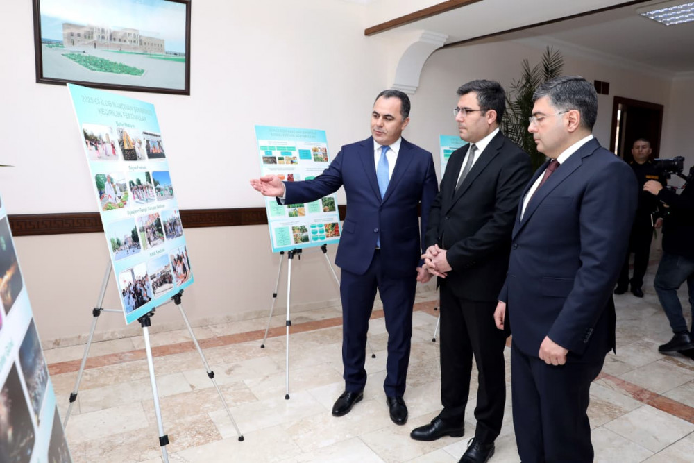 “2025-ci ildə Naxçıvan şəhərinin sosial-iqtisadi inkişafının yekunları və qarşıda duran vəzifələr”ə həsr olunmuş hesabat tədbiri keçirilib<font color=red> - FOTOLAR</font>