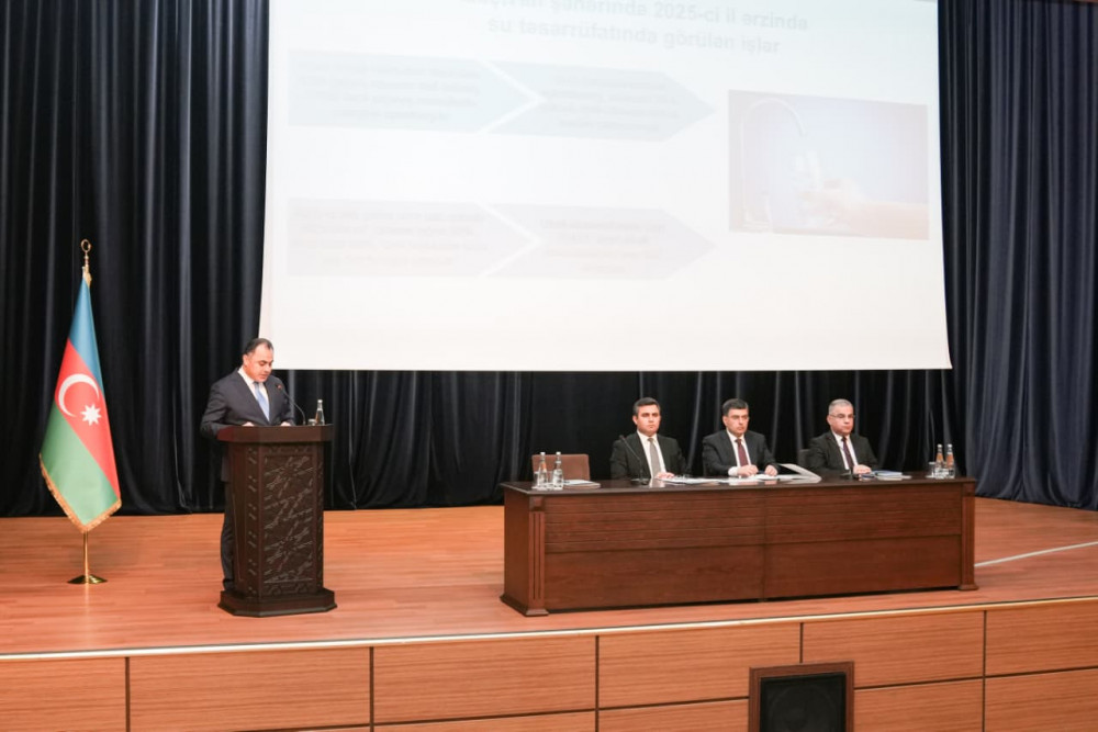 “2025-ci ildə Naxçıvan şəhərinin sosial-iqtisadi inkişafının yekunları və qarşıda duran vəzifələr”ə həsr olunmuş hesabat tədbiri keçirilib<font color=red> - FOTOLAR</font>