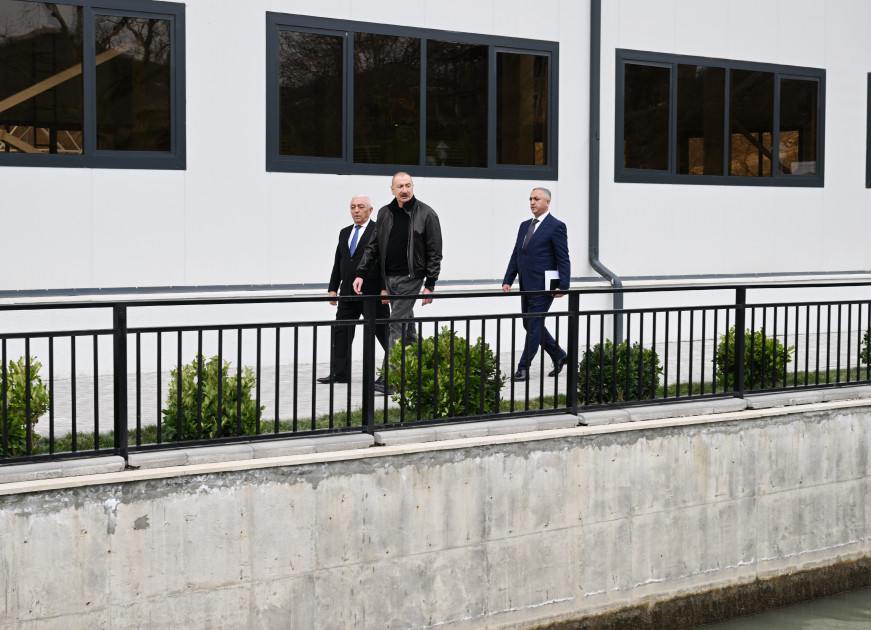 Prezident İlham Əliyev Ağdərə rayonunda “Qozlukörpü” Su Elektrik Stansiyasının açılışında iştirak edib<font color='red'> - YENİLƏNİB</font><font color=red> - FOTOLAR</font>