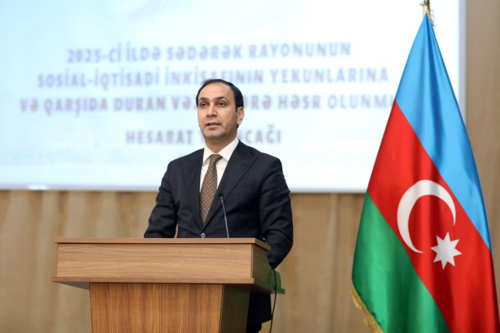 Sədərəkdə ötən ilin sosial-iqtisadi inkişafının yekunları və qarşıda duran vəzifələrə dair hesabat tədbiri keçirilib<font color=red> - FOTOLAR</font>