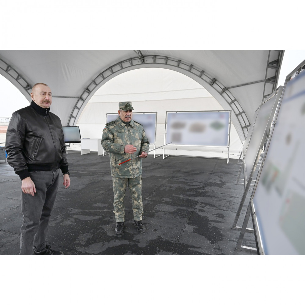 Prezident İlham Əliyev Ağdərə rayonunda Xüsusi Əməliyyat Mərkəzinin təməlini qoyub<font color=red> - FOTOLAR</font>