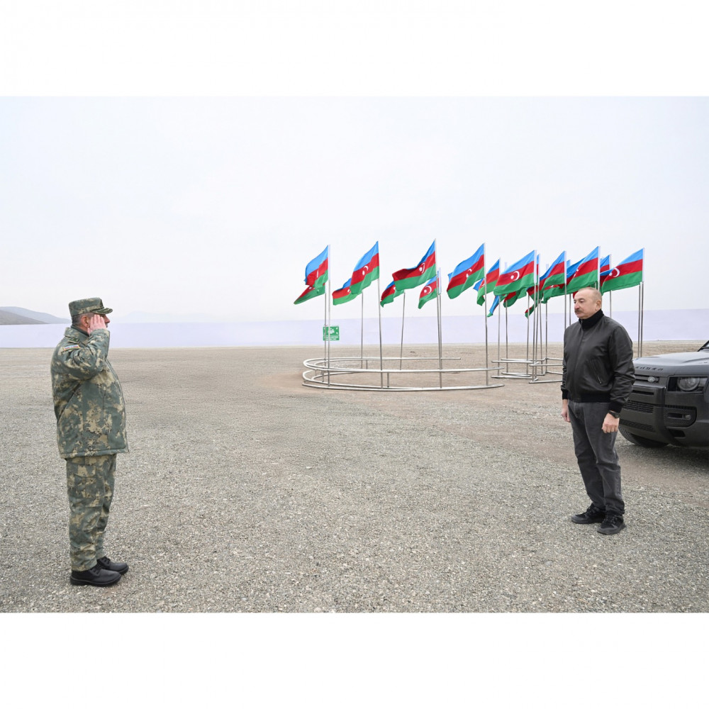 Prezident İlham Əliyev Ağdərə rayonunda Xüsusi Əməliyyat Mərkəzinin təməlini qoyub<font color=red> - FOTOLAR</font>