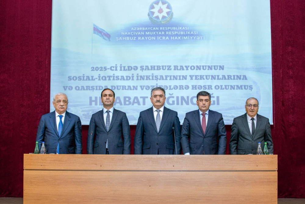 Şahbuzda 2025-ci ilin yekunları və qarşıda duran vəzifələrə dair hesabat tədbiri keçirilib<font color=red> - FOTOLAR</font>