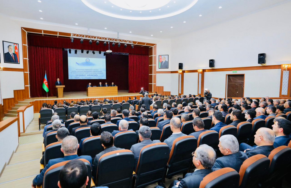 Şahbuzda 2025-ci ilin yekunları və qarşıda duran vəzifələrə dair hesabat tədbiri keçirilib<font color=red> - FOTOLAR</font>