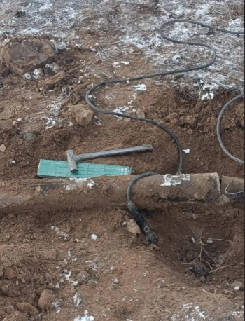 Culfada avtomobil qaz xəttinə çırpılıb, beş kənd qazsız qalıb<font color=red> - FOTOLAR</font>