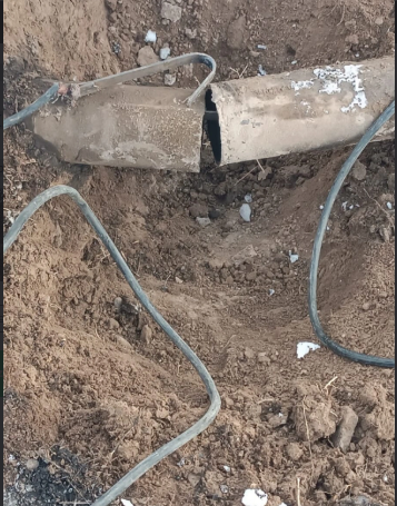 Culfada avtomobil qaz xəttinə çırpılıb, beş kənd qazsız qalıb<font color=red> - FOTOLAR</font>