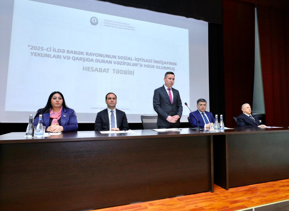 Babəkdə 2025-ci ilin yekunları və qarşıda duran vəzifələrə dair hesabat tədbiri keçirilib<font color=red> - FOTOLAR</font>